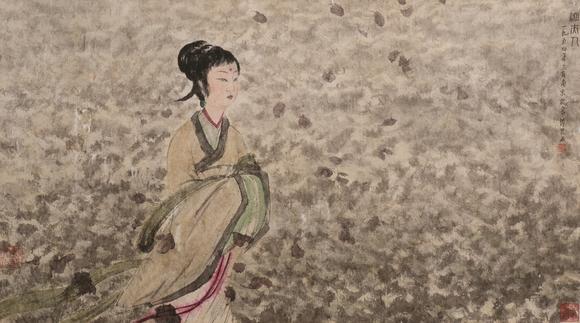 華岳國(guó)際傅抱石  湘夫人