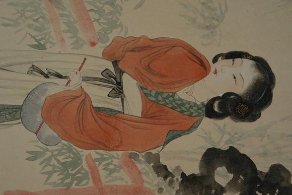 北京懋隆拍賣(mài)朱梅邨 吳湖帆  日暮倚修竹