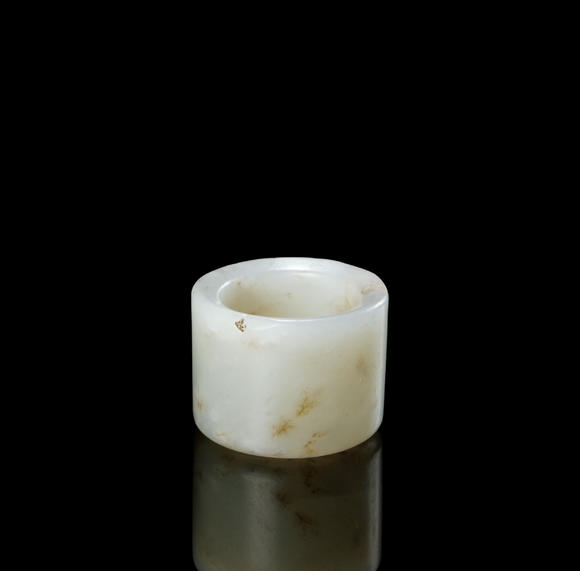北京懋隆拍賣清 白玉扳指