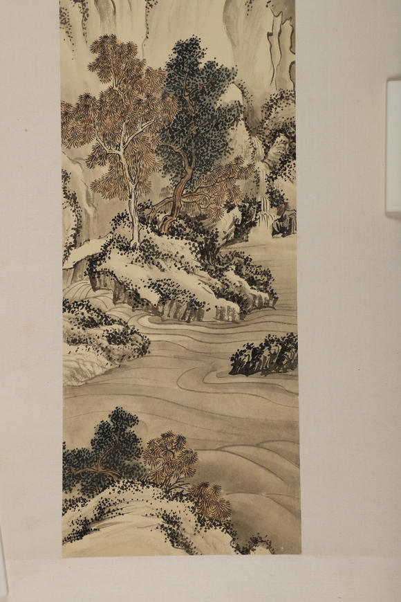 華岳國際溥儒  山水四屏