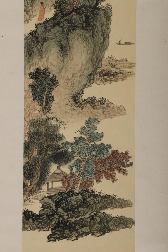 華岳國際溥儒  山水四屏