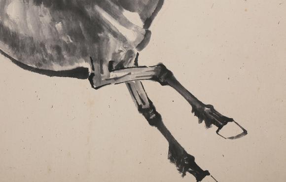 萬(wàn)領(lǐng)國(guó)際徐悲鴻    著錄于《中國(guó)書畫名家作品展》P68  奔馬