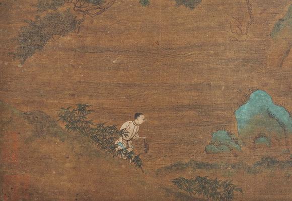  中佳信拍賣趙孟頫 松下品茗圖