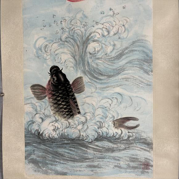 南京十竹齋? 吳青霞 魚躍龍門