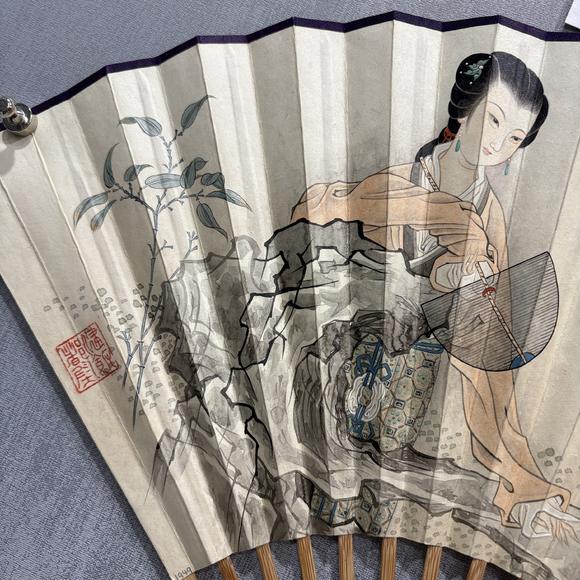 南京十竹齋謝慕連 王福廠 仕女 書法