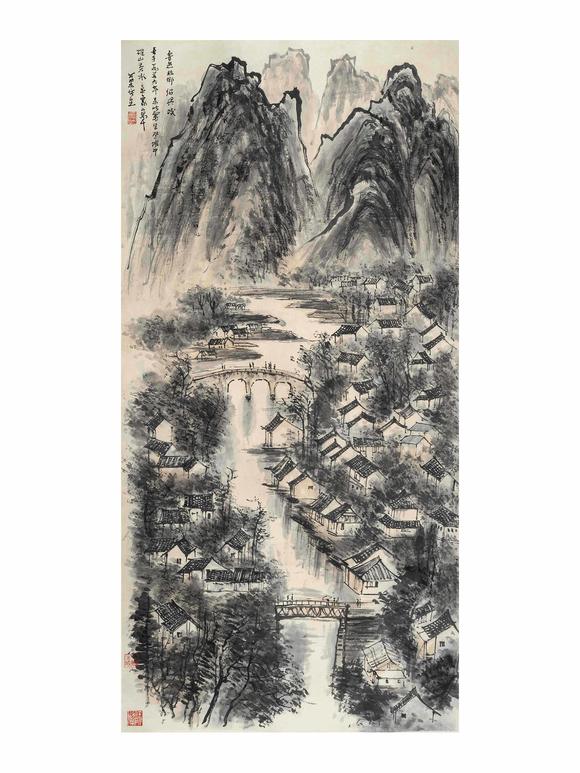 豐藝香港拍賣李可染 紹興水鄉(xiāng)圖