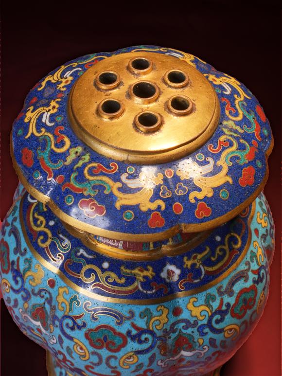 鴻寶源拍賣清中期 景泰藍(lán)香薰
