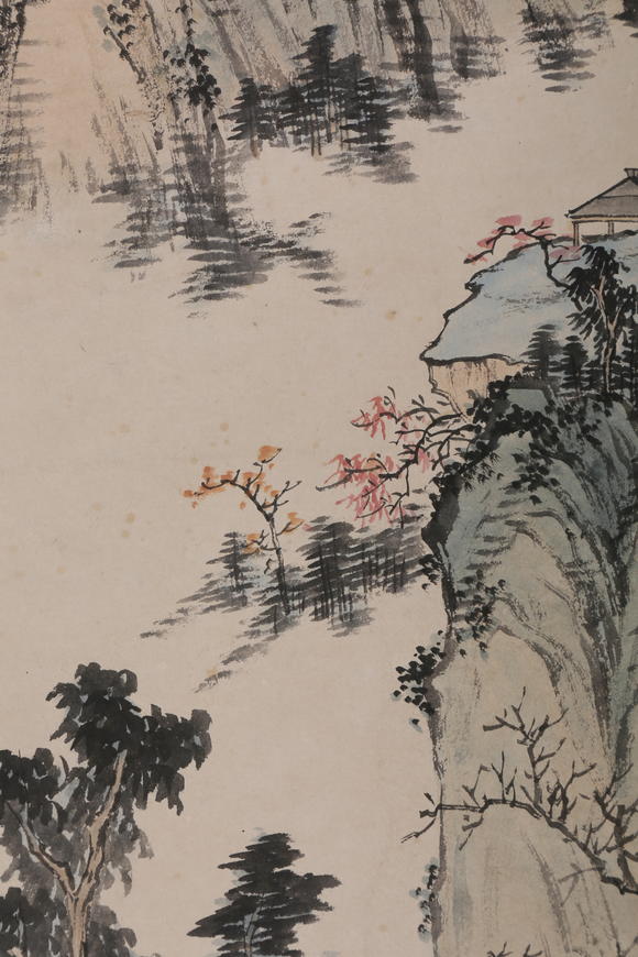 萬領(lǐng)國際溥儒  山居圖
