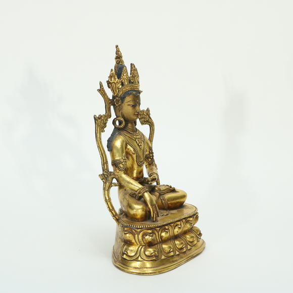 萬領(lǐng)國際清 銅鎏金觀音造像