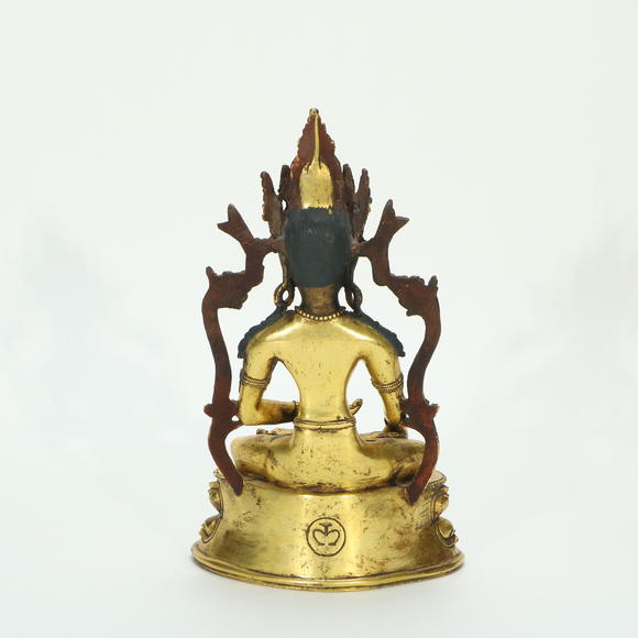 萬領(lǐng)國(guó)際清 銅鎏金觀音造像