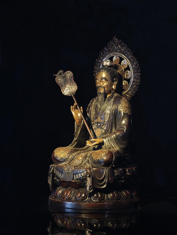 燊金堂雙色銅雕三清圣像成套造像（三尊一組）