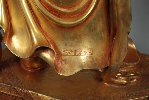 燊金堂銅鎏金關(guān)公、韋陀護(hù)法成對(duì)造像
