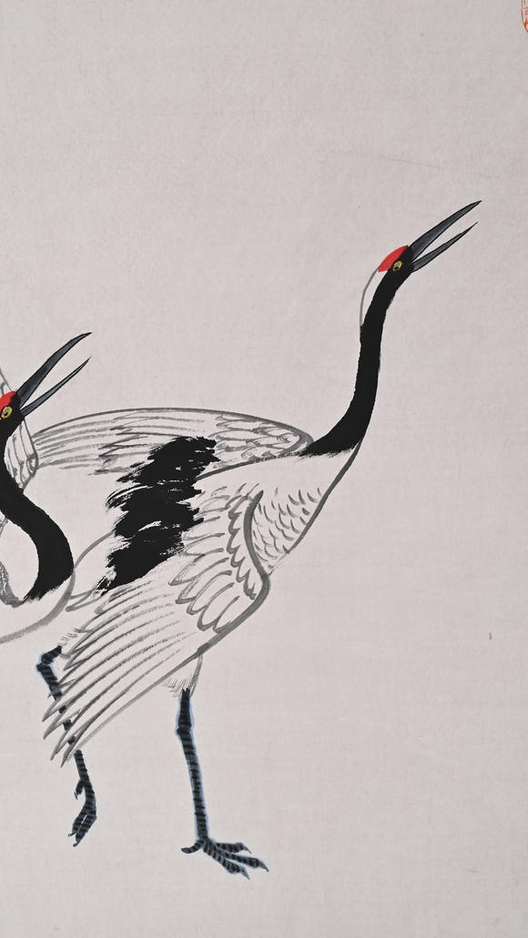 北京億宬 吳作人 款 仙鶴圖
