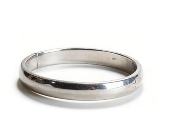 Silver Plain Bangle