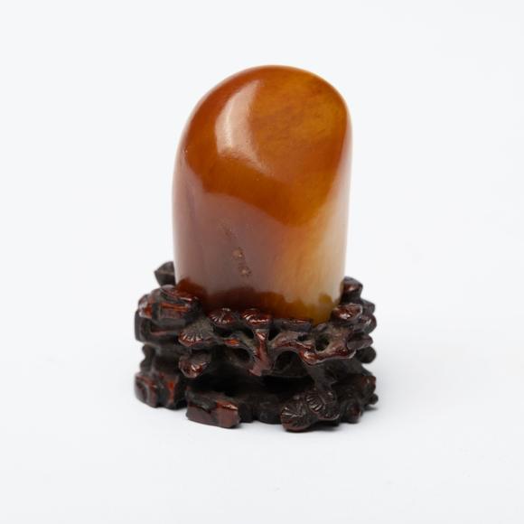 千峰會(huì)清 和田紅皮籽料擺件
