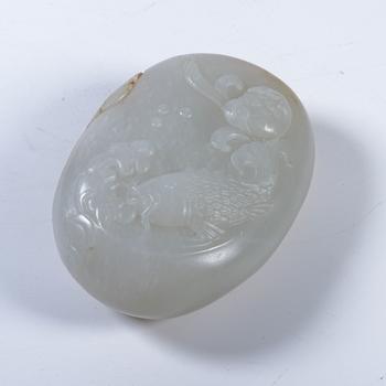 和田玉年年有餘掛件