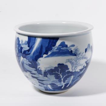 青花獸紋缸