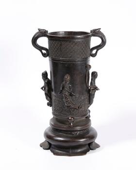 銅八仙花插