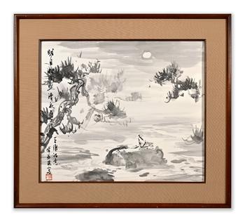 傅益瑤 王維詩(shī)意圖