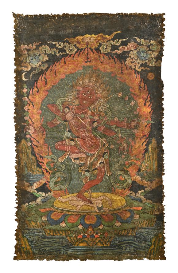 三杉美術(shù)|三杉美術(shù)2026年荷風(fēng)拾珍藝術(shù)品拍賣會(huì)佚名 紅度母唐卡