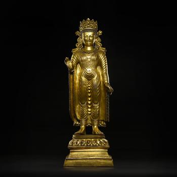 17世紀(jì)鎏金釋迦摩尼