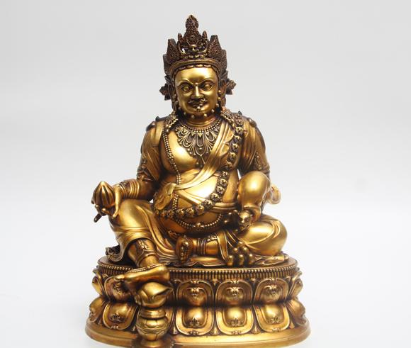 蘭亭古美術(shù)オークション明代 銅鎏金黃財神