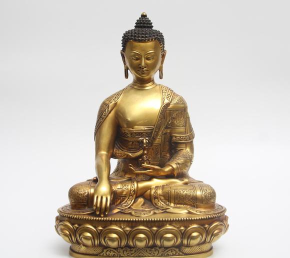 蘭亭古美術(shù)オークション|蘭亭古美術(shù)オークション會(huì)社夏日拍賣會(huì)明 銅鎏金如來(lái)