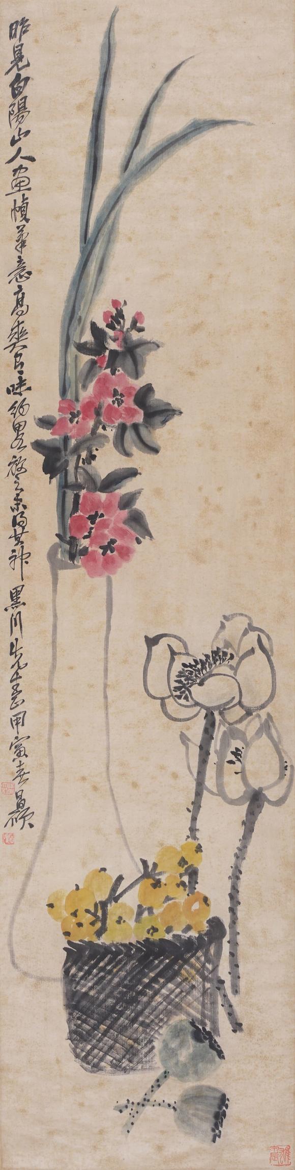 東京SAKURA拍賣（東京櫻花拍賣）|東京櫻花第十三期藝術品拍賣會（七月）吳昌碩 花卉