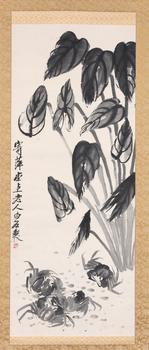 齊白石 群蟹圖
