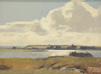Lot 501 *  JAMES FRY (1911-1985) Dorset coastal landscape (Poole Harbour)