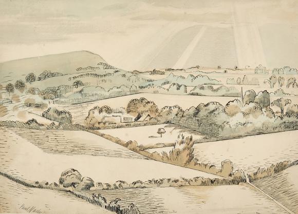 Duke's AuctionsLot 557 PAUL NASH (1889-1946) Bledlow Ridge, Buckinghamshire