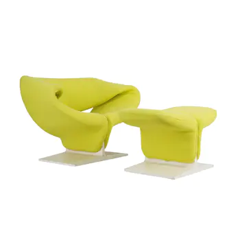 Pierre Paulin (French 1927-2009) for Artifort Model 582 'Ribbon' chair and footstool