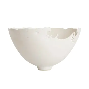 Deirdre Burnett (British 1939-2022) Cut and pierced footed bowl