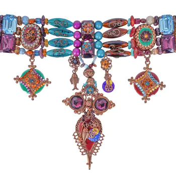 Liberty, London Beaded Pendant Necklace
