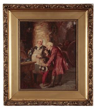 Lot 174 FRANCISCO MOLES (19TH CENTURY) 'Wine Tasting'