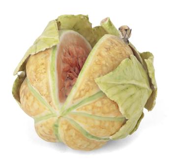 Lot 30 A CERAMIC MELON BY LADY ANNE GORDON