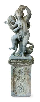 Lot 417 A VICTORIAN LEAD GARDEN STATUE