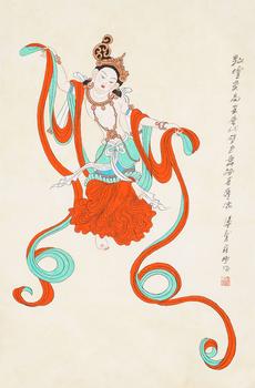 潘絜茲（1915—2002） 敦煌飛天圖