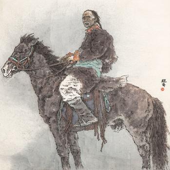 趙奇（b.1954） 御馬圖