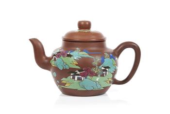 A Yixing teapot