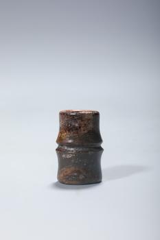 A Dark Jade Bamboo-Segment Tube Ornament, China, 3rd–2nd millennia BCE