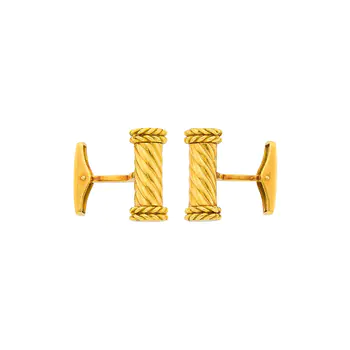 Fred Paris Pair of Gold Cufflinks