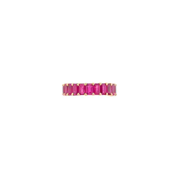Rose Gold and Ruby Band Ring