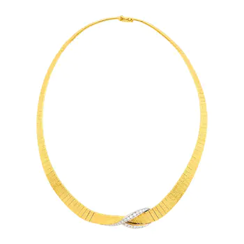 Two-Color Gold and Diamond Necklace
