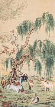 郎世寧 八駿圖
