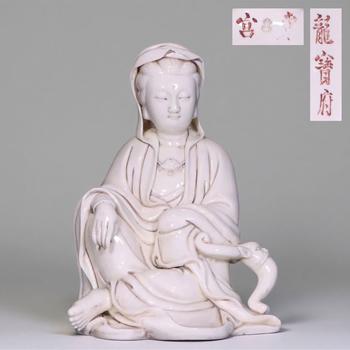 何朝宗 德化白瓷觀音擺件