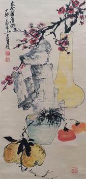 吳昌碩 花鳥