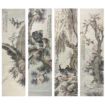 劉德六《花鳥四條屏》