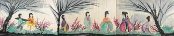 傅抱石《仕女圖》