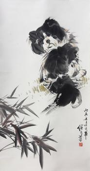 劉繼卣《國畫寵物圖》